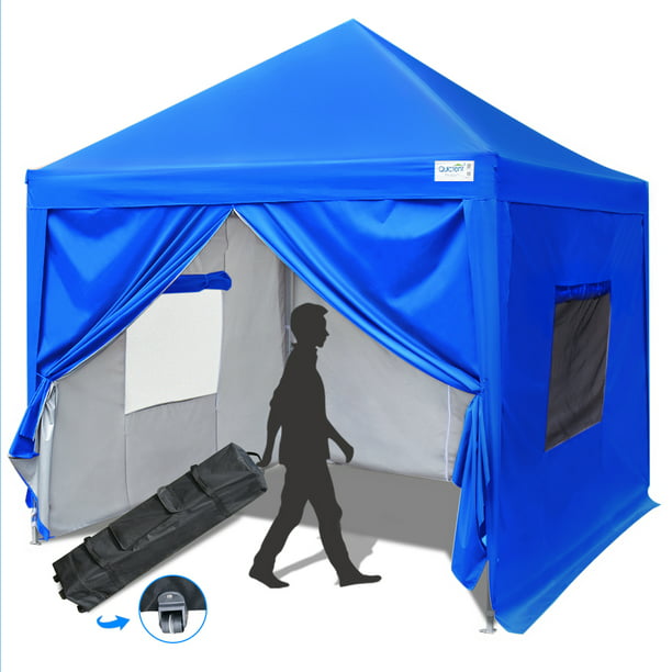 8x8ft 10x10ft Easy Pop-Up Gazebo SunShade Heavy Duty Party Wedding Tent Canopy